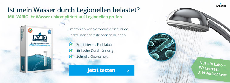 IVARIO Legionellen-Wassertest-Anzeige