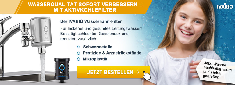 Alb Filter® Duo Active Plus+ Trinkwasserfilter für den  Wasserhahn (Edelstahl) seit 1987